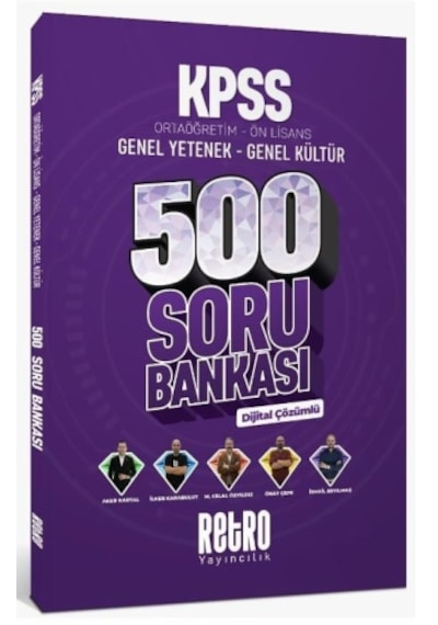 Kpss Genel Yetenek Kültür Ortaöğretim Ön Lisans 500 Soru Bankası
