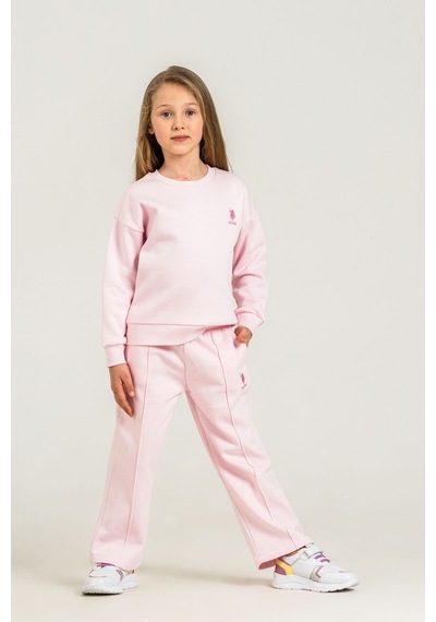 U.S. Polo Assn. Kız Çocuk Baskılı Pembe Uzun Kol Eşofman Takımı Us2707-c-v1 Us2707-c-v1