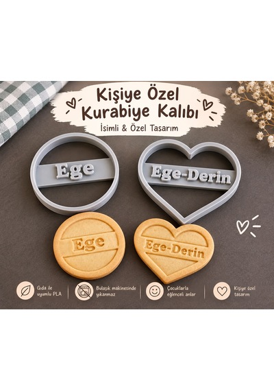 Eğlenceli Kurabiye Kalıbı Kişiye Özel