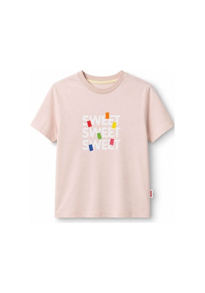 Haribo Lisanslı Renkli Ayıcık Baskılı T-shirt Şort Takım Somon Haribo Lisanslı Renkli Ayıcık Baskılı T-shirt Şort Takım Somon