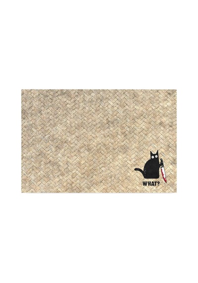 Tasarımlı Dekoratif Kapı Önü Paspas, Dış Mekan/ev İçi/banyo/mutfak/yatak Odası/giriş Paspasları Hasır , 40x60 Sku: Zeusb0bk1r7f9c 11ypycoco