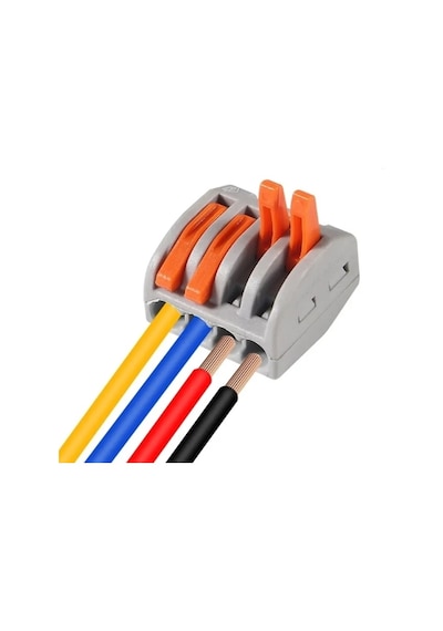 4 Adet Pct-214 Awg 28-12 4lü Hızlı Kablo Birleştirici