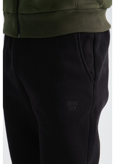 Shooter Sportswear Shooter Erkek Kışlık Eşofman Takımı Luxe Regular Kapüşonlu Haki