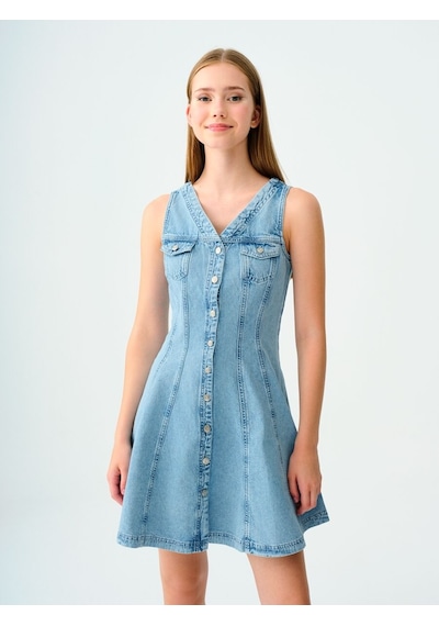 LOFT Regular Fit Kadın Elbise Lf2036038 Q1.v1 Denim