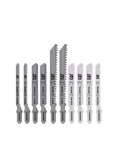 Da06901 Profesyonel Metal/ahşap Hassas/kaba Kesim Dekupaj Testere Ucu 10 Parça