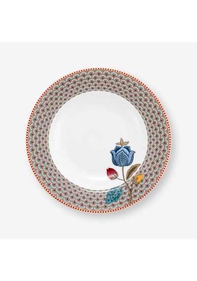 Haki Porselen Çukur Tabak 21,5 Cm