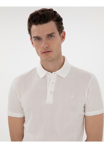 Pierre Cardin Erkek Beyaz Tişört 50302608-vr013 Beyaz
