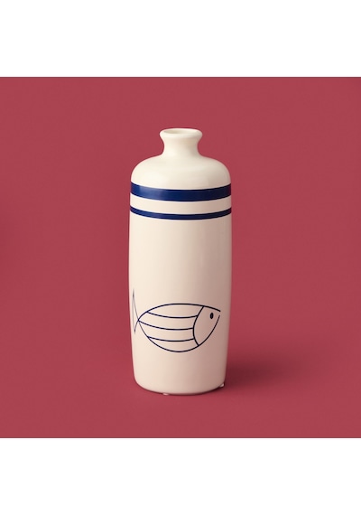 Deco Nautical Fun Vazo - Mavi / Beyaz - 27 Cm Çok Renkli