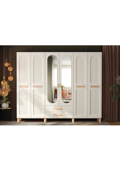 Orchide 6 Kapılı Mdf Gardırop Çok Renkli Orchide 6 Kapılı Mdf Gardırop Çok Renkli