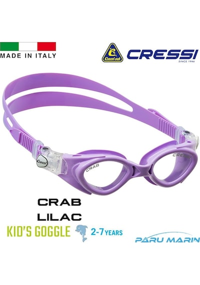 Parumarin Cressi Crab 2-7 Yaş Lilac Yüzücü Gözlüğü