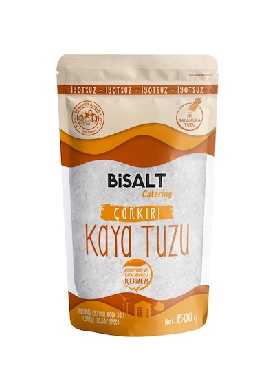 Bisalt Çankırı Kaya Tuzu 1,5 Kg - Doğal Ve Saf Sofra Tuzu 3'li Ekonomik Paket - 3 Adet Tarı