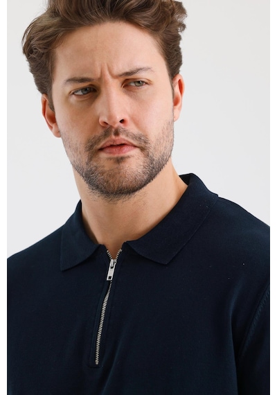 Alexander Gardi Alexandergardı Fermuarlı Polo Yaka Regular Fit Kazak E24-eze-37 001