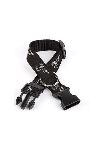 Köpek Desenli Dokuma Köpek Boyun Tasması 3 Cm X 36-60 Cm - Elm-01-300514 Çok Renkli