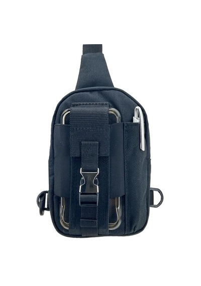 Taktikal 610d Cordura Göğüs Ve Sırt Çantası Siyah Çok Renkli