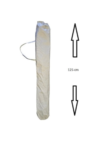 Plaj Şemsiyesi Krem Renkli 200 Cm 10 Telli 20lt. Bidonlu Taşıma Çantası Hediyeli Bej