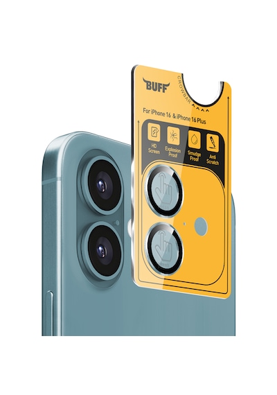 Buff Apple Uyumlu iPhone 16 Plus Metal Kamera Lens Koruyucu Green