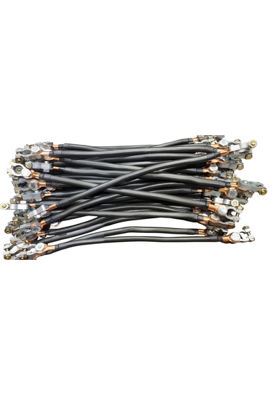 Akü Bağlantı Kablosu 45cm 50mm Kutubaşlı Siyah