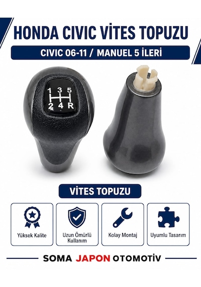 Honda Civic 06-11 Manuel 5 İleri Vites Topuzu 54102-sna-a02