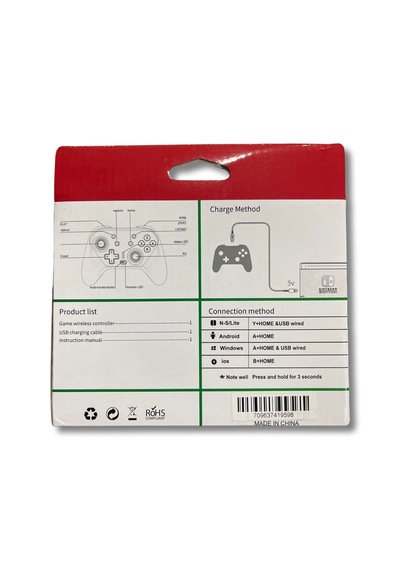 Yues Switch Pro Controller Oyun Kolu Joystick Işıklı Siyah