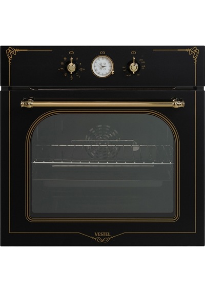 Vestel AF-7688 RS Rustik 70 L Ankastre Fırın Siyah