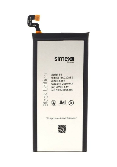 Simex Galaxy S6 İle Uyumlu Sbt-01 Batarya
