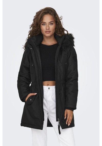 Only Bayan Parka 15304625 Siyah-siyah Siyah-siyah Siyah