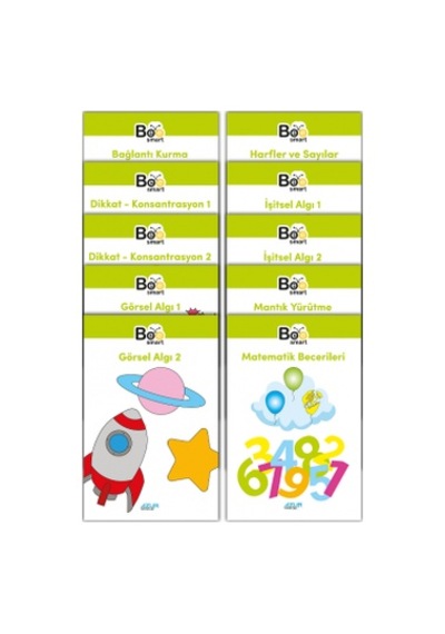 Bee Smart Görsel ve İşitsel Dikkat Seti 5-6 Yaş Azur Yayıncılık