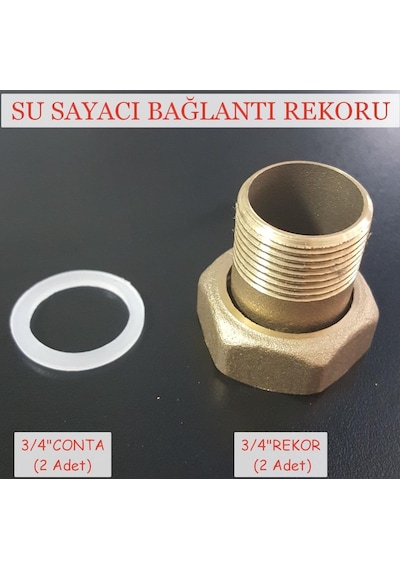 Su Saati Bağlantı Rekoru - 3/4 Sayaç Rakoru (Paket 2 Adet)