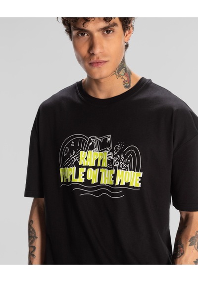 Kappa Logo Fred Erkek T-shirt-siyah Siyah
