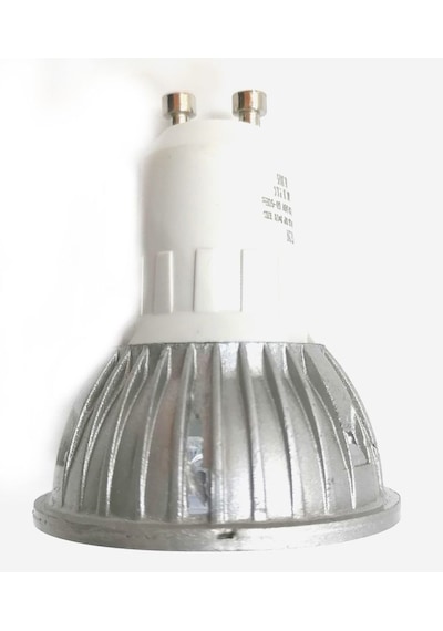 3W Gu10 Beyaz Kasa Çanak Led Ampul Kırmızı