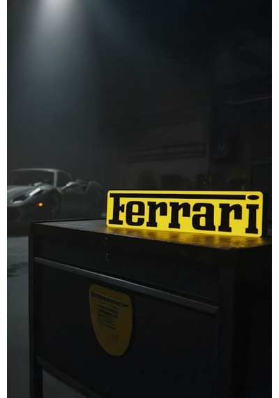Ferrari Tasarımlı Dekoratif Aydınlatma Çok Renkli