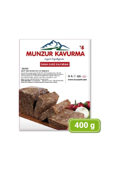 Munzur Dana Kare Kavurma 400 Gr