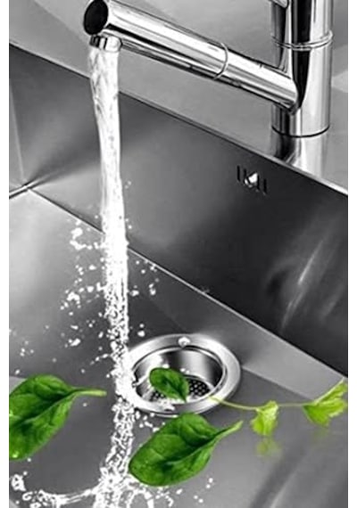 Paslanmaz Çelik Lavabo Süzgeci Tıkama Önleyici Seyyar Evye Süz 1410