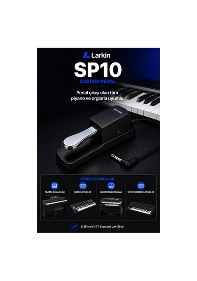 Larkin Sp01 Sustain Pedal Switchli - Piyano Pedalı