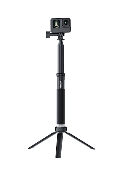 Aksiyon Kamerlar Için 90cm Selfie Stick + Tripod Gopro, Osmo Action Uyumlu Selfie Stick + Tripod