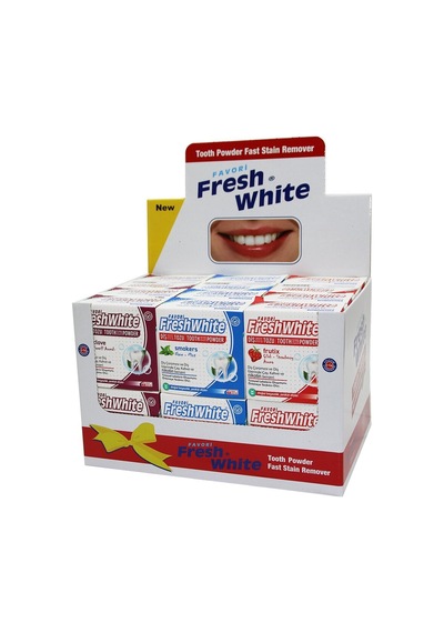 Fresh White Tooth Powder Diş Parlatıcı Toz 50gr - 24'li Paket
