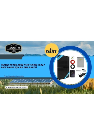 Teknovasyon Arge 10hp-7.5kw 3 Faz / 400v Pompa İçin Sulama Paketi