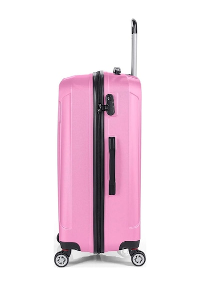 Spring Model Pembe Renk 2'li Valiz Seti Kabin + Orta Polo&sky Çok Renkli