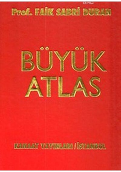 Kanaat Golden Büyük Atlas - Faik Sabri Duran - Kanaat Yayınları