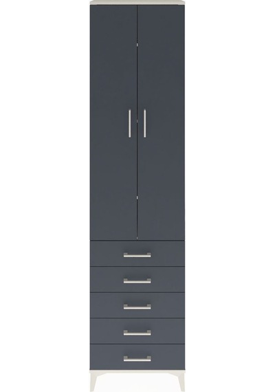 Arges Dolap 4 Raflı 5 Çekmeceli 2 Kapaklı 60x30x243 Aytaşı-an... Aytaşı