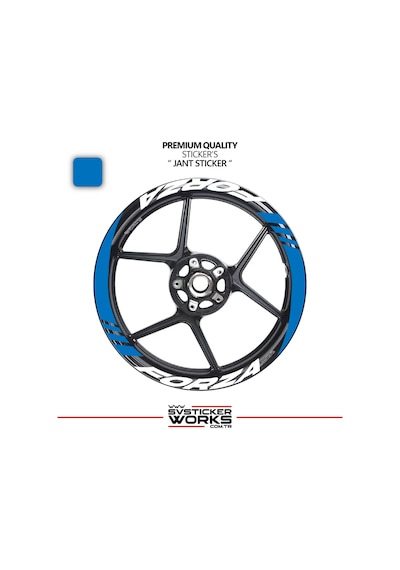 Honda Forza Geniş Jant Kaplama Sticker Etiket Modeli 16lı Set Sticker Yüksek Kalite 57366783