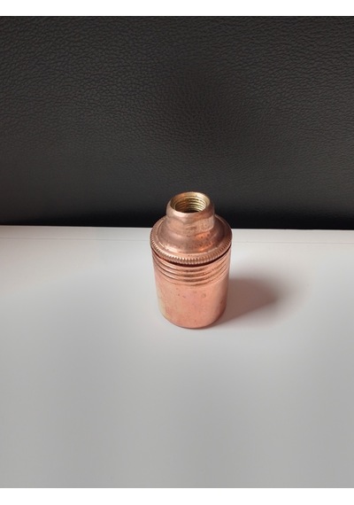 Orgun Dekoratif E14 Düz Bakır Metal Duy 10'lu