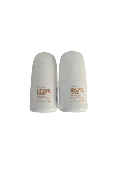 Farmasi Cotton Stay Fresh Kadın Roll-On Deodorant 2 x 50 ML