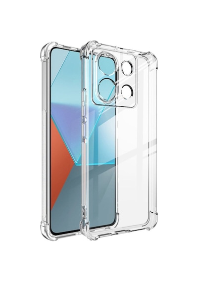Xiaomi Redmi Note 13 Pro 5g Kapak Kamera Korumalı Antishock Köşe Korumalı Şeffaf Silikon Kılıf