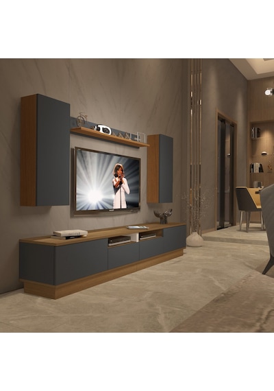 Decoraktiv Trendstyle 5220ds Mdf Tv Ünitesi Tv Sehpası Pera - Antrasit