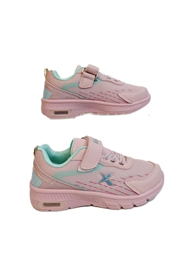 Kinetix Cover Pembe Cırtlı Kaymaz Kız Çocuk Spor Ayakkabı Pembe