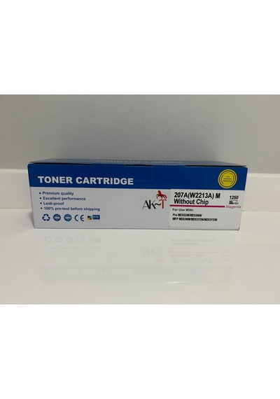 Ak Hp W2213a 207a Chipsiz Kırmızı Uyumlu Toner 1250 Sayfa