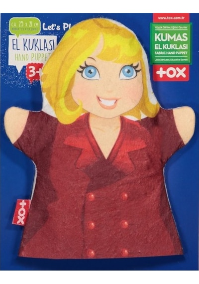 Tox Anne Aile Bireyleri Keçe El Kukla T341 . Eğitici Oyuncak