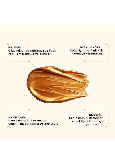 Dermokil Soyulabilir Altın Kil Maske 50 Ml