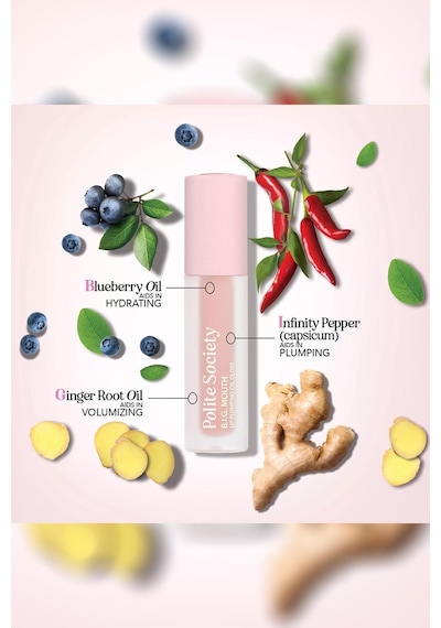 Polite Society B.ı.g. Mouth Lip Plumping Oil Gloss Dudak Dolgunlaştırıcı Yağ Shimmer 5ml